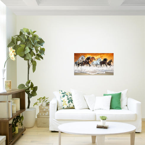Wandbilder Wohnzimmer XXL Pferde Moderne Bilder Tiere